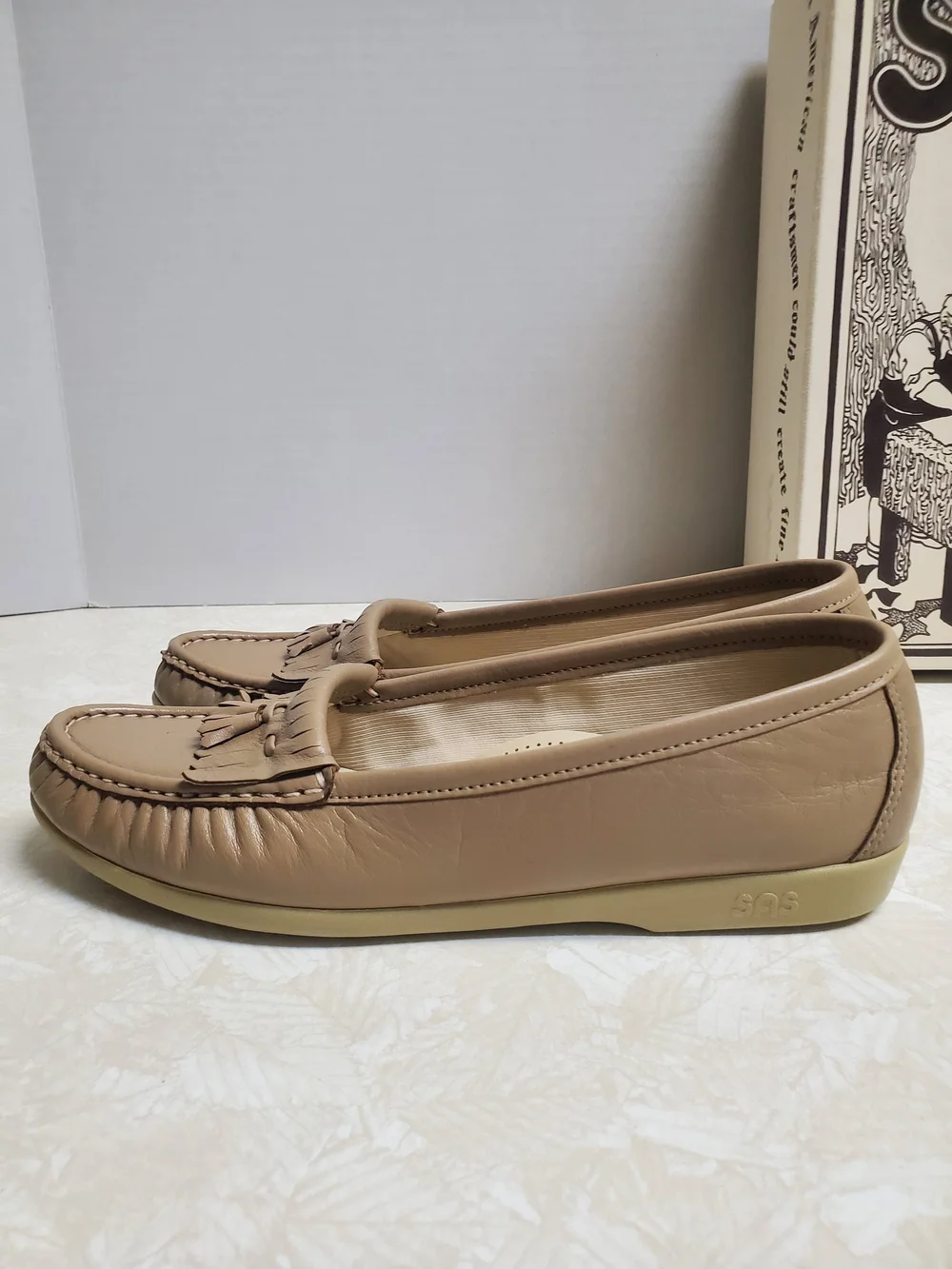 SAS Mocha Softie Leather Loafer Walking Shoe USA